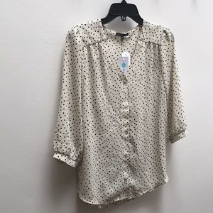 West Kei, Small, Off White Blouse